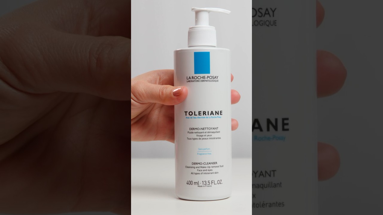 La Roche Posay TOLERIANE DERMO CLEANSER texture, for very sensitive skin #skincare #skincareroutine