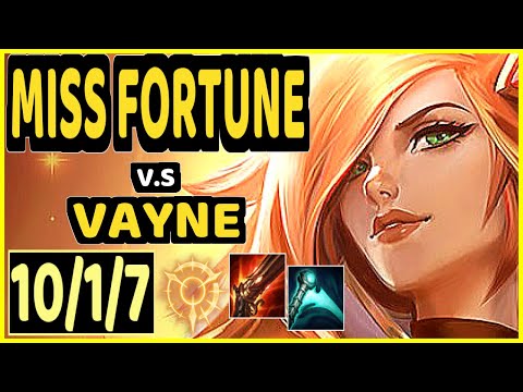 KLAUS (MISS FORTUNE) vs VAYNE - 10/1/7 KDA BOTTOM ADC GAMEPLAY - BR Ranked GRANDMASTER