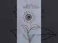 Easy Sunflower Drawing For Beginners Step By Step Sketch Drawing Drawing Sunflowers Sketch