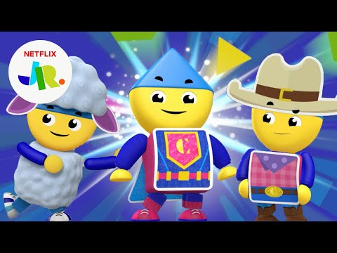 Charlie Plays Dress Up: Costume Compilation 🕵️ Charlie's Colorforms City | Netflix Jr