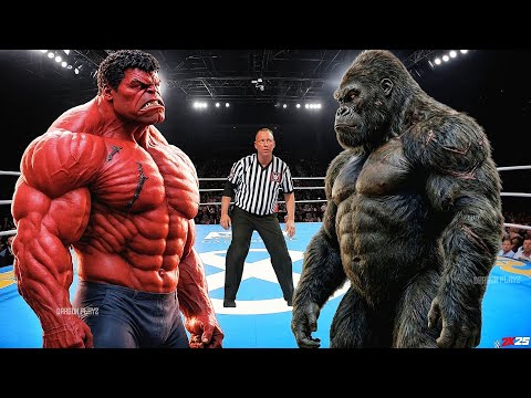 RED HULK VS KING KONG - EPIC BATTLE