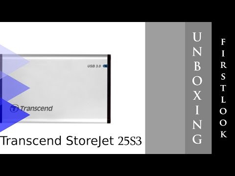 Transcend StoreJet 25S3 Unboxing And Look & Feel
