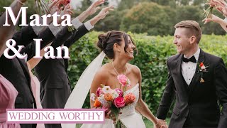 High School Sweethearts' Picture-Perfect Vineyard Wedding | WEDDING WORTHY