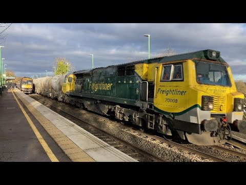 6G65 Hope (Earles Sidings) FHH to Walsall Freight Terminal Freightliner Class 70008