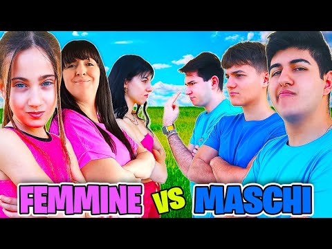 MASCHI vs FEMMINE IN GIARDINO CON TUTTI I NOSTRI AMICI!
