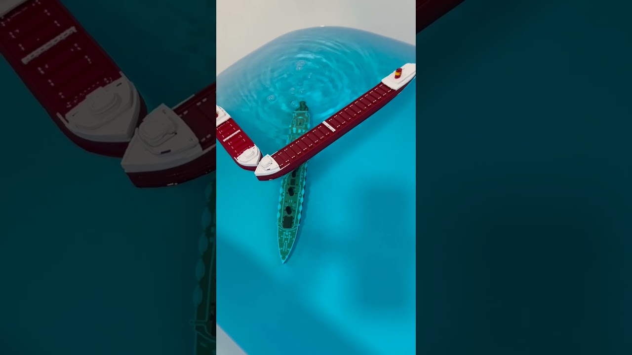 Lusitania Sinking Between Cargo Ships