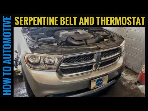 Dodge Durango Thermostat And Serpentine Belt Replacement