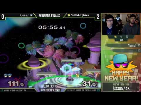Melee @ the Balcony 78 - Winners Finals ft. Kira (Fox) VS Cesar (Marth)