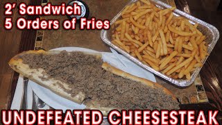 Pudge's Philly Cheesesteak Sandwich UNDEFEATED 6lb Food Challenge!!