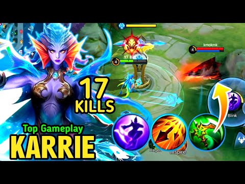 17 Kills !! Karrie Best Build Critical Damage 2023 / Build Top 1 Global Karrie ~ Mobile Legends ⚡😈✨