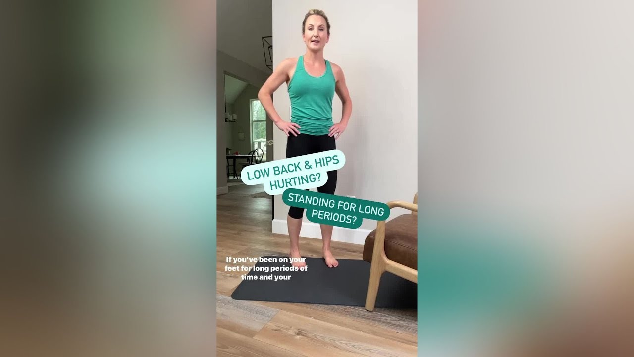 Easy Standing Hamstrings Stretch for Low Back Pain