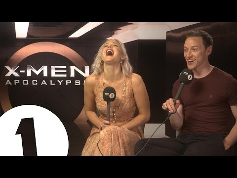Jennifer Lawrence and James McAvoy chat to Greg James