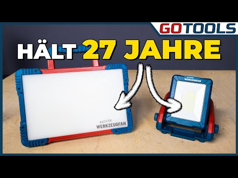 Die Leuchte vom Echte Werkzeugfan! LED Bau- und Arbeitsstrahler für über 60 versch. Akkus! Verlosung