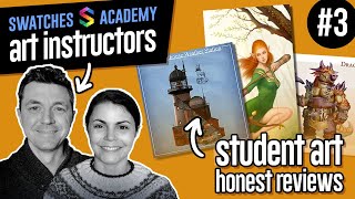 🔴 Pro Artists Honest Reviews of Student Art #3