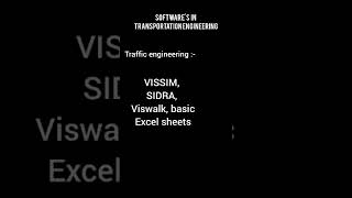 software's in transportation engineering |part 2| traffic engineering | #civilengineering