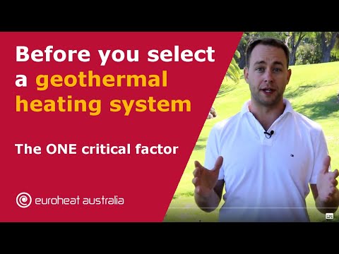 The one critical factor before you select a geothermal heating system