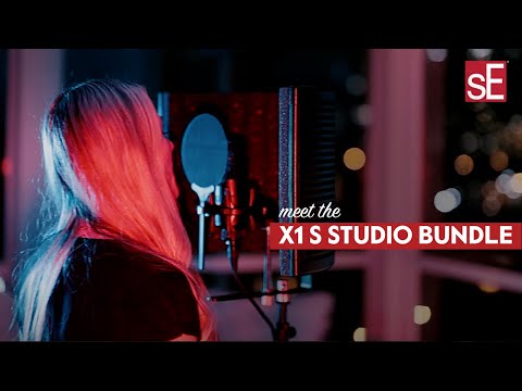 sE Electronics X1S Studio Bundle, Large-diaphragm cardioid condenser microphone, acoustic isolator, shockmount, pop filter, and 3-meter cable imagen 2