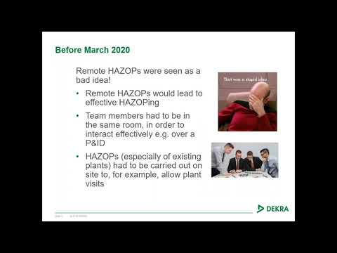 Getting the best from a remote HAZOP