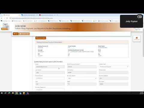 DOB NOW: Safety Parking Structures Initial Observation Reports Training