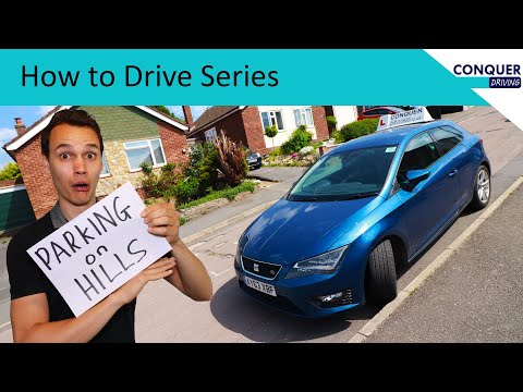 How to Park Uphill and Downhill Safely. Using the Curb and Gears to Secure the Car.
