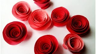 How to make Rolled Paper Roses Quick & Easy Tutorial