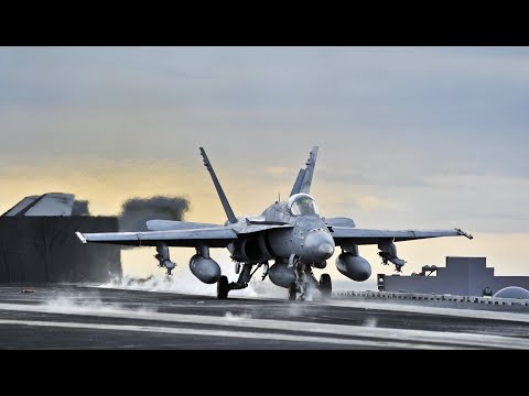 F 18 SUPER HORNET TAKEOFF FROM USS NIMITZ