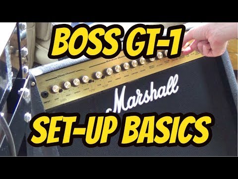 Boss GT-1│Multi Effects Processor│Tutorial - 3 Basic Set-up Connections.