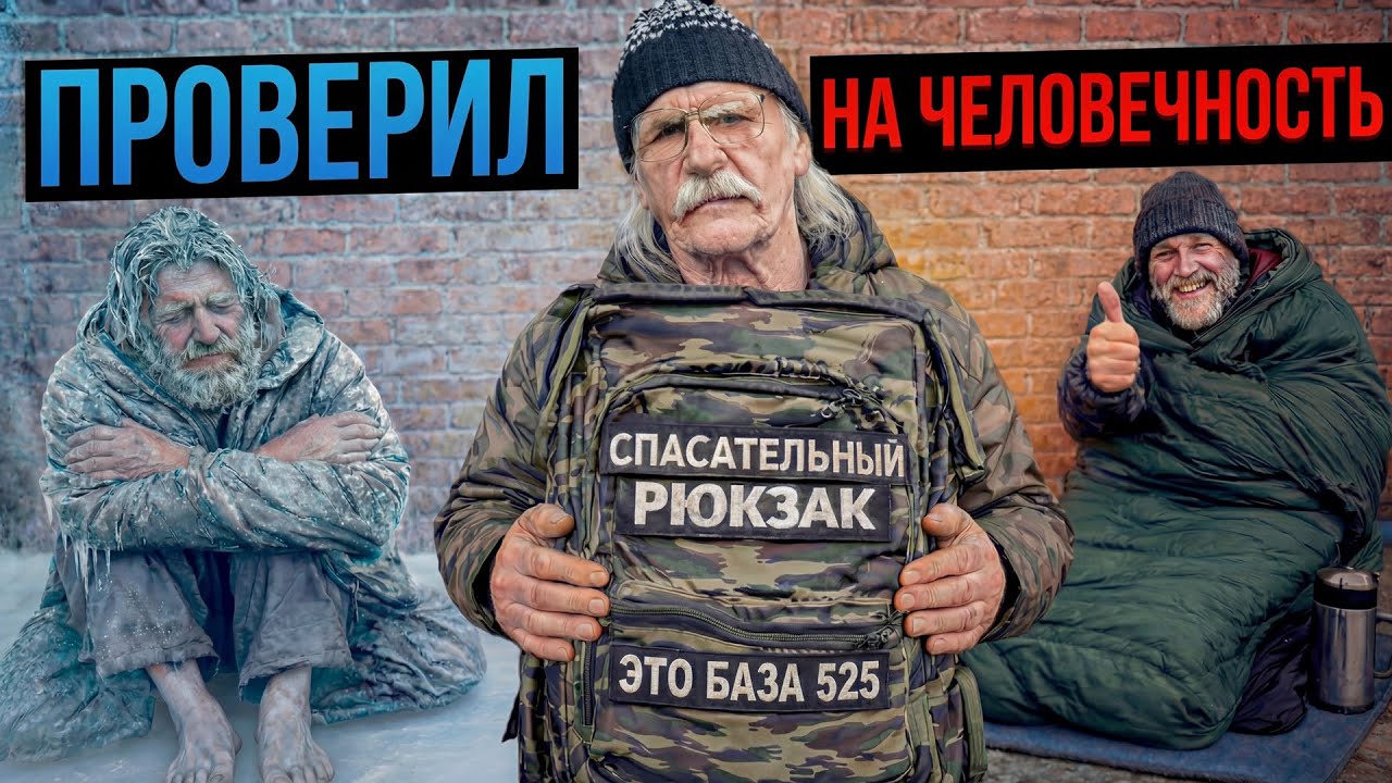 ПРИТВОРИЛСЯ ДЕДОМ И ПРОВЕРИЛ БЕЗДОМНЫХ НА ЧЕЛОВЕЧНОСТЬ