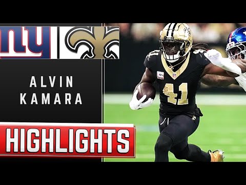 Alvin Kamara and Kendre Miller Best Plays vs Giants | 2025 Highlights