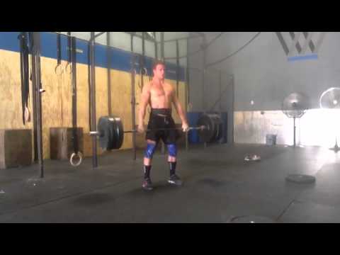 245 power clean T&G - 5 reps