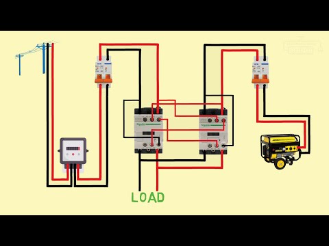 Electrical house wiring 4 gang switch connection