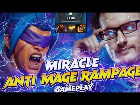 MIRACLE- ANTI-MAGE RAMPAGE GAMEPLAY! [Dota 2 7.39e]