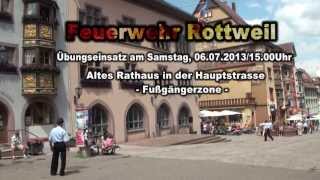 preview picture of video 'Feuerwehr Rottweil Hauptübung am 06.07.2013'