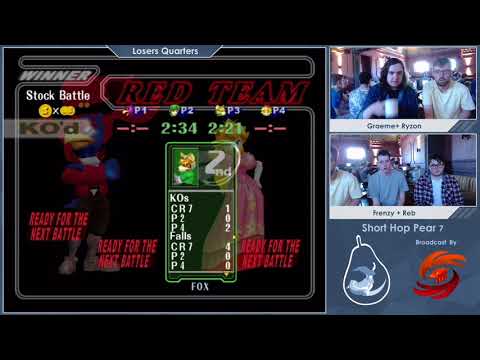 Graeme + Ryzon vs Frenzy + Reb - Short Hop Pear 7 - Doubles - Losers Quarters