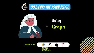 Download the video "HOW TO Find the Town Judge - Leetcode 997"