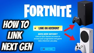 How To Link Your Xbox Series X To Epic Games Account *FORTNITE*