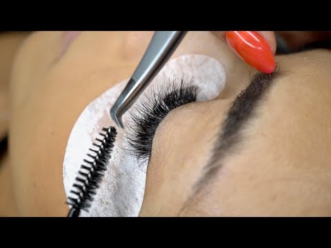 Efecto Eyeliner con Mega Volumen Combinado con Volumen 2D y 3D (Pestañas Super Largas) ★ #BeautyLash