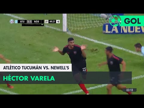 Héctor Varela (1-1) Atl. Tucumán vs Newell's | Fecha 22 - Superliga Argentina 2017/2018