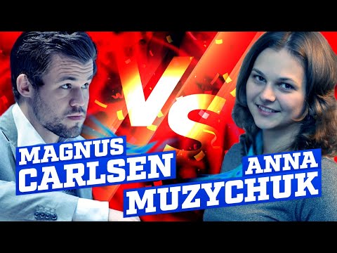 Magnus Carlsen vs Grandmaster Anna Muzychuk (Blitz)
