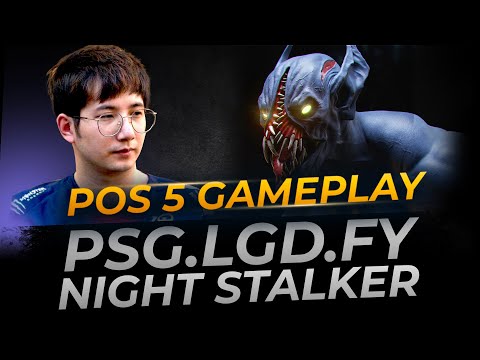 PSG.LGD.fy Night Stalker Support | Full Gameplay Dota 2 Replay