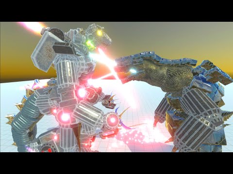 MECHA SHIN GODZILLA VS ALL UNITS EPIC BATTLES - ANIMAL REVOLT BATTLE SIMULATORS