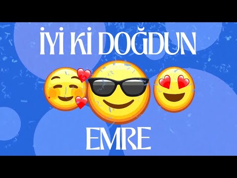 İyi ki Doğdun EMRE 🎉 - İsme Özel Doğum Günü Şarkısı | Mutlu Yıllar EMRE #doğumgünüşarkısı