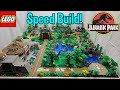LEGO JURASSIC PARK SPEED BUILD Building Jurassic Park In LEGO 4K Lego Jurassicpark