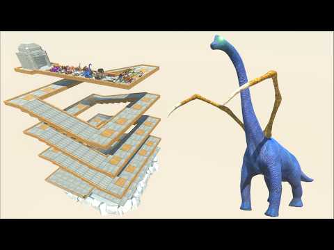 ESCAPE FROM ALIEN BRACHIOSAURUS #7 - ARBS - Animal Revolt Battle Simulator