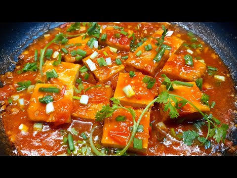 ĐẬU HŨ CHIÊN SỐT CÀ CHUA món chay ngon tuyệt - món ăn ngon dễ làm Q5