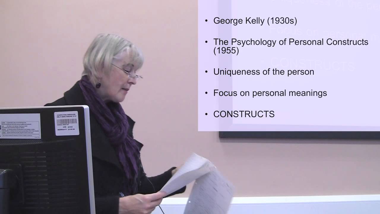Personal Constructs. Part 1 of 2 on Personal Construct Psychology