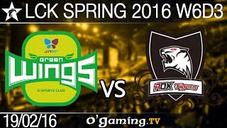 Rox Tigers vs Jin Air Green Wings - LCK Spring 2016 - W6D3
