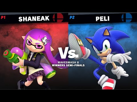 WaveSmash 8 Winners Semi-Finals - Shaneak (Inkling) VS Peli (Sonic)
