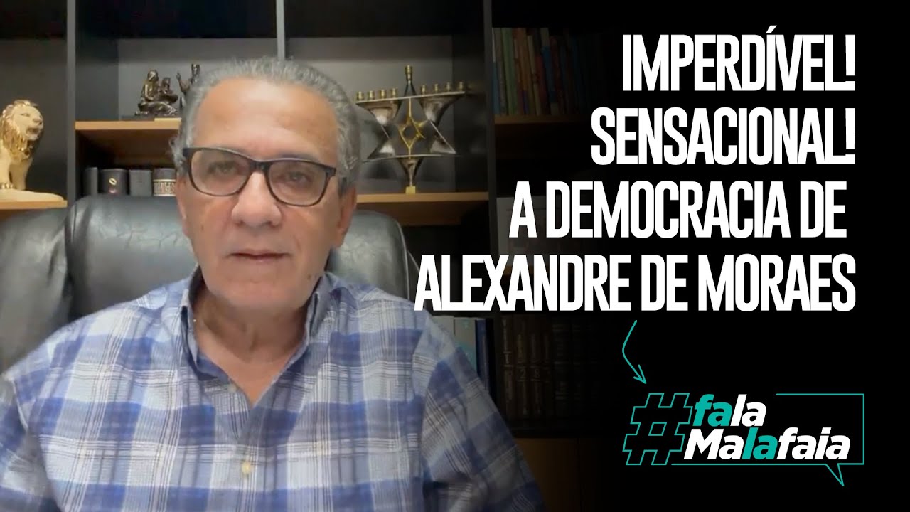 IMPERDÍVEL! SENSACIONAL! A democracia de Alexandre de Moraes.