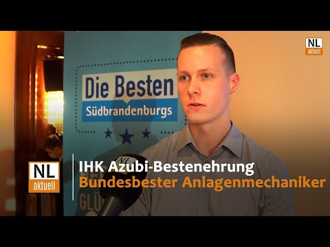 Azubi-Bestenehrung der IHK Cottbus | Jonas Kunze ist bundesbester Anlagenmechaniker
